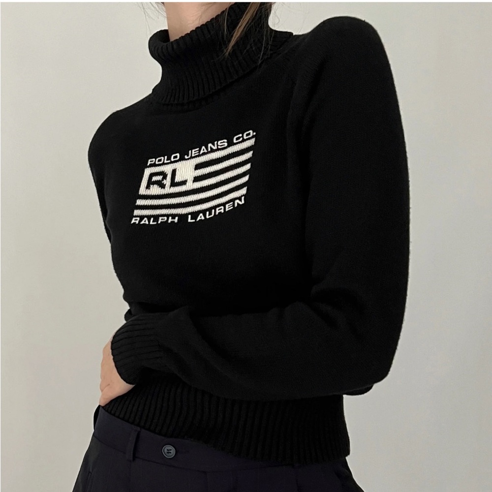 Ralph Lauren Black Knit Pullover